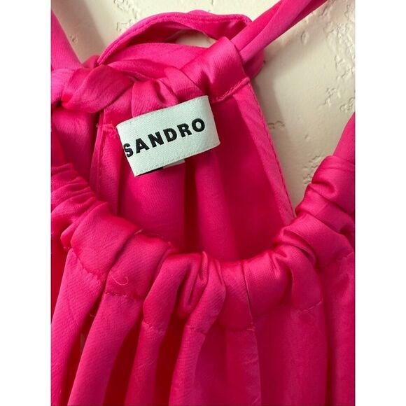 Sandro Courtney Halter Midi Dress - Picture 7 of 8